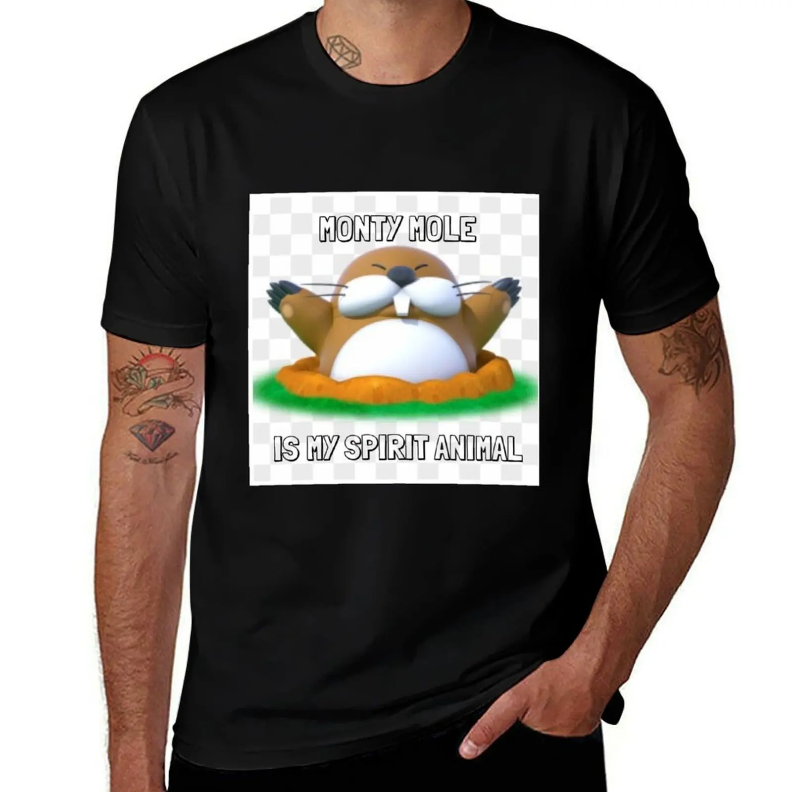 

Monty Mole is my spirit animal T-Shirt Relaxed Fit Casual Short Sleeve Top