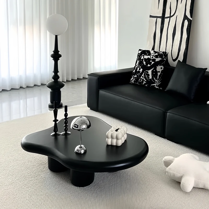 

cloud coffee table home living room light small apartment simple modern Internet celebrity black tea table