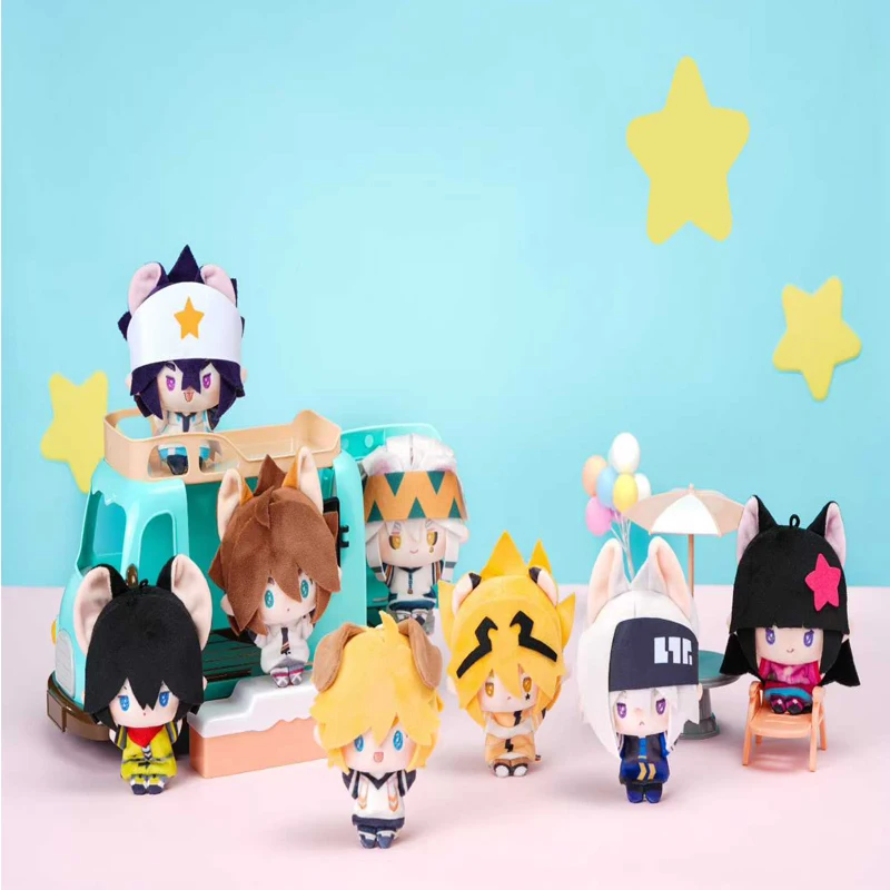 8Pcs/AOTU World Standard Plush Finger Puppets Blind Box Set 10cm Cute Character Dolls Anime Collectible Toys Gift