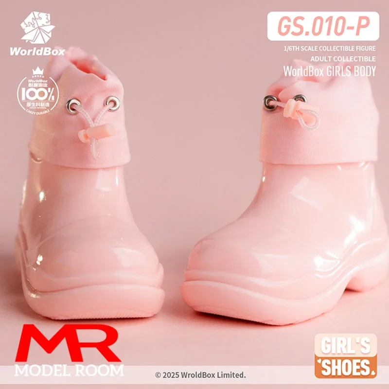 Worldbox GS010 1/6 مقياس أنثى الرباط احذية المطر أحذية جوفاء نموذج صالح 12 ''الجندي عمل الشكل دمى الجسم #5