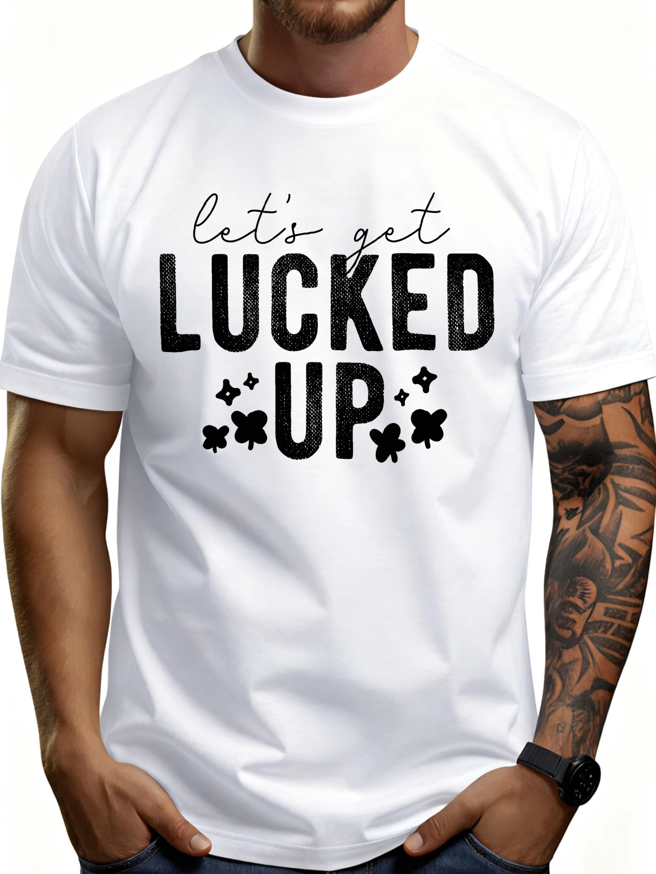 Casual Style Men's T-Shirt with the Text 