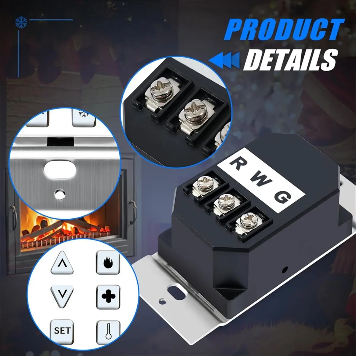 

-12-007 Настенный переключатель в сборе для газовых каминов Heat N Glo, QuadraFire, используется для единиц NG и LP