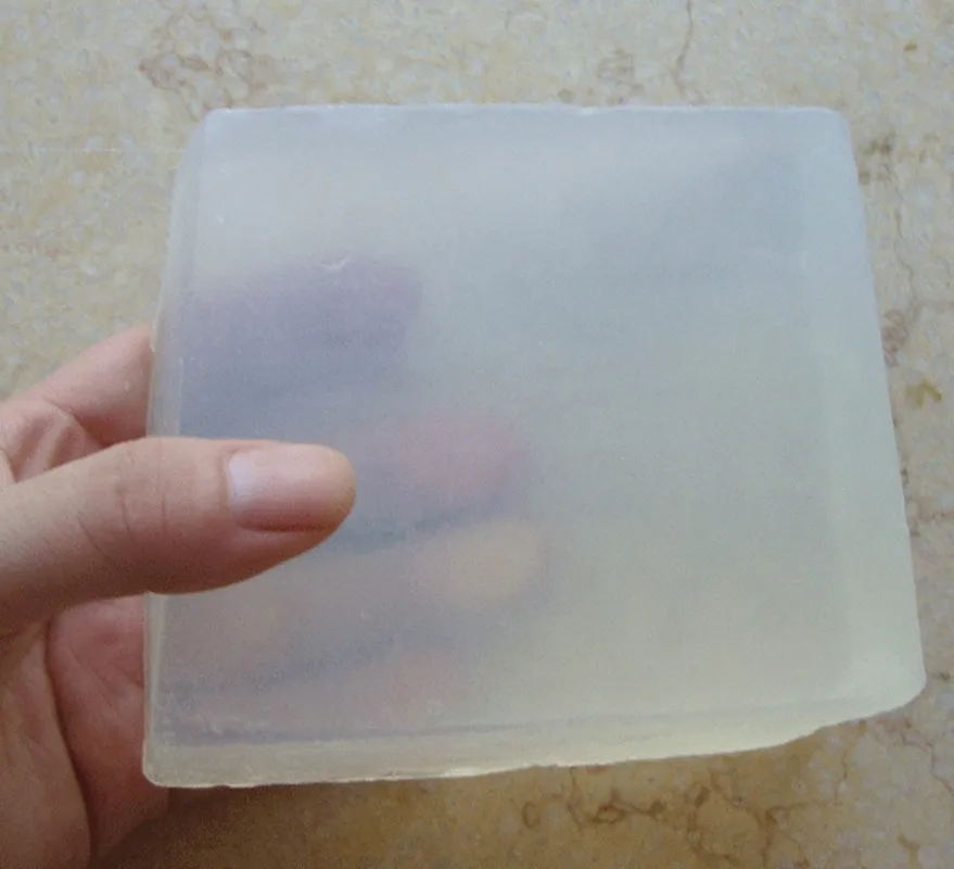 1pc = 1kg Transparente Seife Basis DIY Handgemachte Seife Rohstoffe Glycerin Seife für Seife Machen