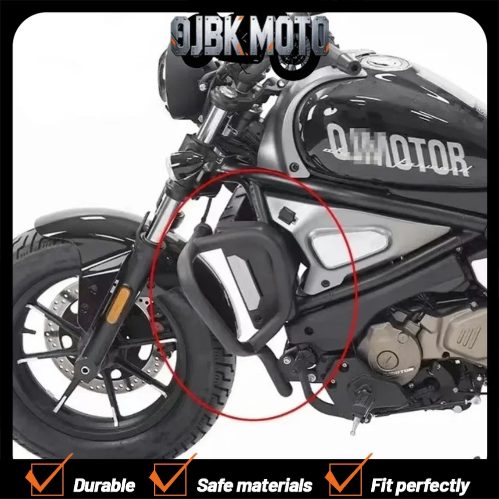 New for Qjmoto Qj St550 550Srvst Srv 550 St Motorcycle Upper Anti-collision Bar Extended Bumper Stainless Steel Fuel Tank Guard