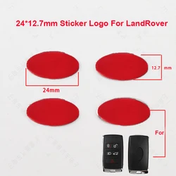 Replacement Oval Aluminum Emblem Symbol Logo Sticker 24*12.7mm For LandRover Car Key Remote Case Fob Shell Cover 2PCS/LOT