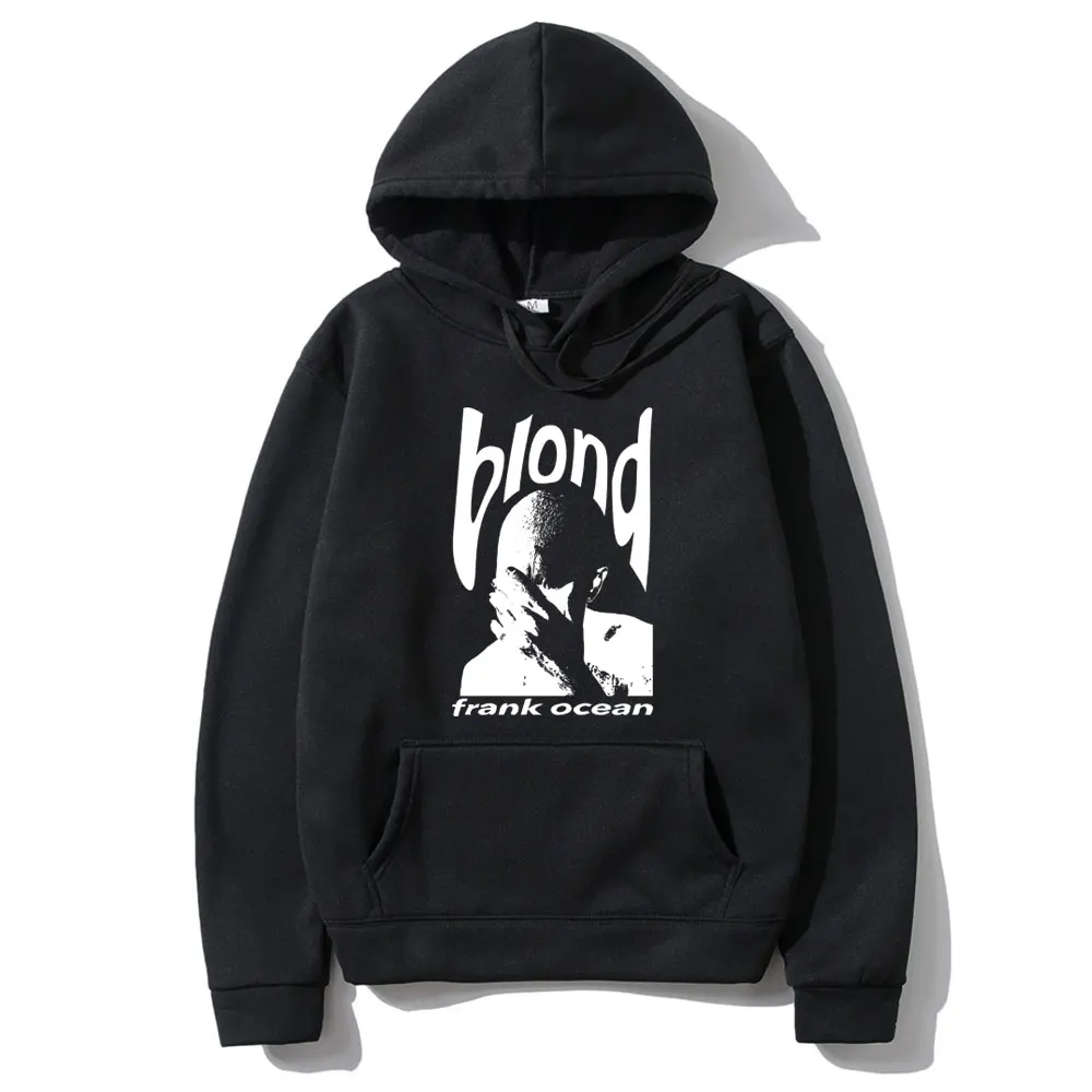 Popular Music Rapper Frank Hip Hop Vintage Print Hoodie Men Women Casual Fleece Hoodies Male Ocean Fashion Oversized Streetwear