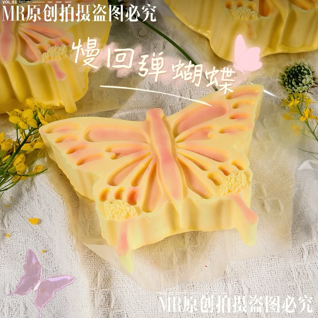 الرطب لينة بولي PU انتعاش بطيء فراشة قرصة محاكاة جميلة الحشرات فراشة ضغط موتشي اللعب الإجهاد الإغاثة/تهوية لعبة هدية