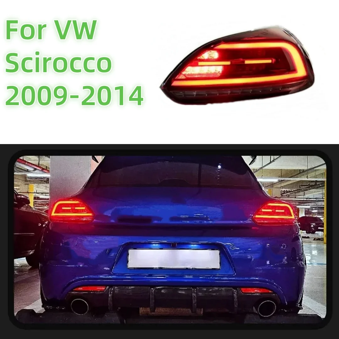 

GXGLNAV New LED Tail Lamp Upgrade Modified For VW Scirocco LED Taillight 2009-2014 Dynamic Signal Tail Lamp Auto Accessories