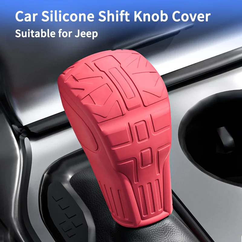 

Silicone Gear Antislip Shifter Cover for Jeep Renegade Durable Protective Sleeve for Manual & Automatic Car Styling Accessory