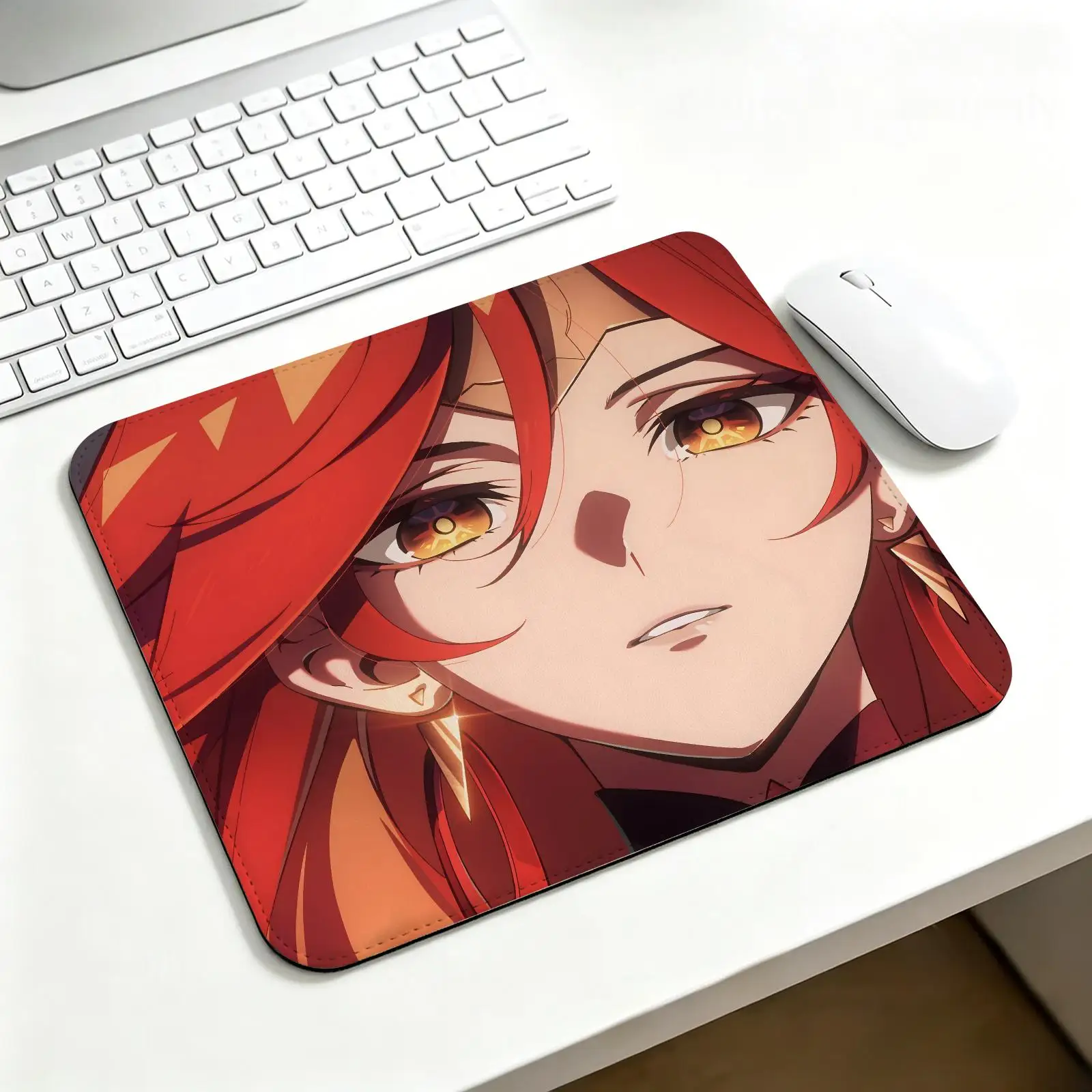 Mouse Pad Regular gaming mouse pad Office mouse pad Laptop desk mat Stitched edge S/M/L size mouse pad  Genshin Impact Mavuika