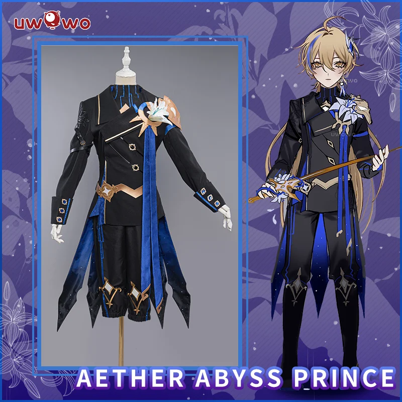 

LAST BATCH UWOWO Aether Cosplay Exclusive Genshin Impact Cosplay Abyss Prince Aether Costume Traveler Aether&Lumine Halloween