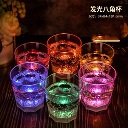 1PCS Bar Cocktail Glass Cups Creative Led Luminous Cup Wedding Champagne Glasses Wine Glass Goblet Banquet Wedding Decoration