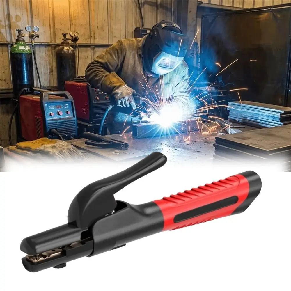 Copper Cable Welding Electrode Holder Heat Resistant High Temperature Welding Clamp Stable Anti-Scalding Welding Accessories