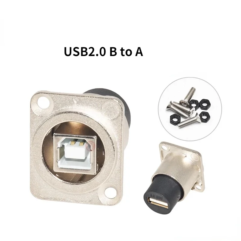 

USB 2.0 A to USB 2.0 B D-type socket USB module front PORT B rear port A Computer printer cabinet Canon 86 panel 19 inch rack