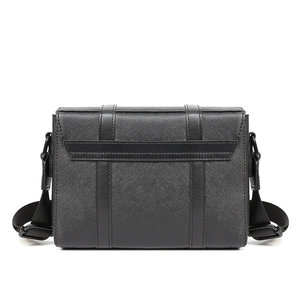 New Men's Crossbody Bag Luxury Large Capacity Shoulder Bag Trendy Horizontal Messenger Bag