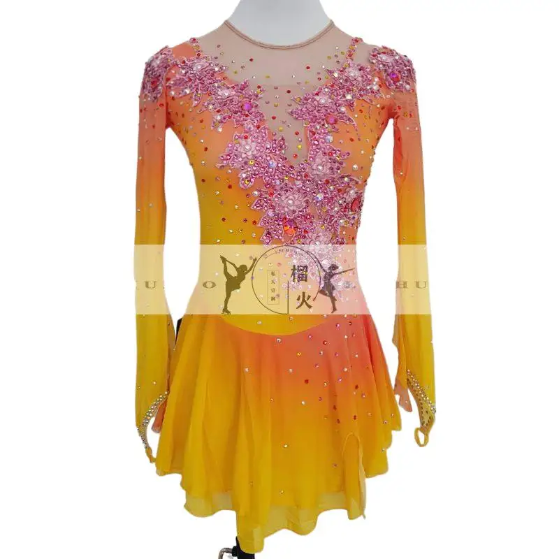 Figure Skating Performance Costume Children's Adult Fitness Suit Performance Grading Clothes Artistic Gymnastics Uniform
