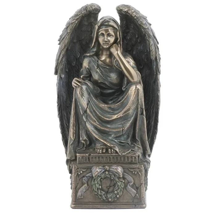Vintage Creative Crafts Cemetery Angel Sculpture Angel Statue Art Living Room Bedroom Table Ornament Home Decor Accessories Gift