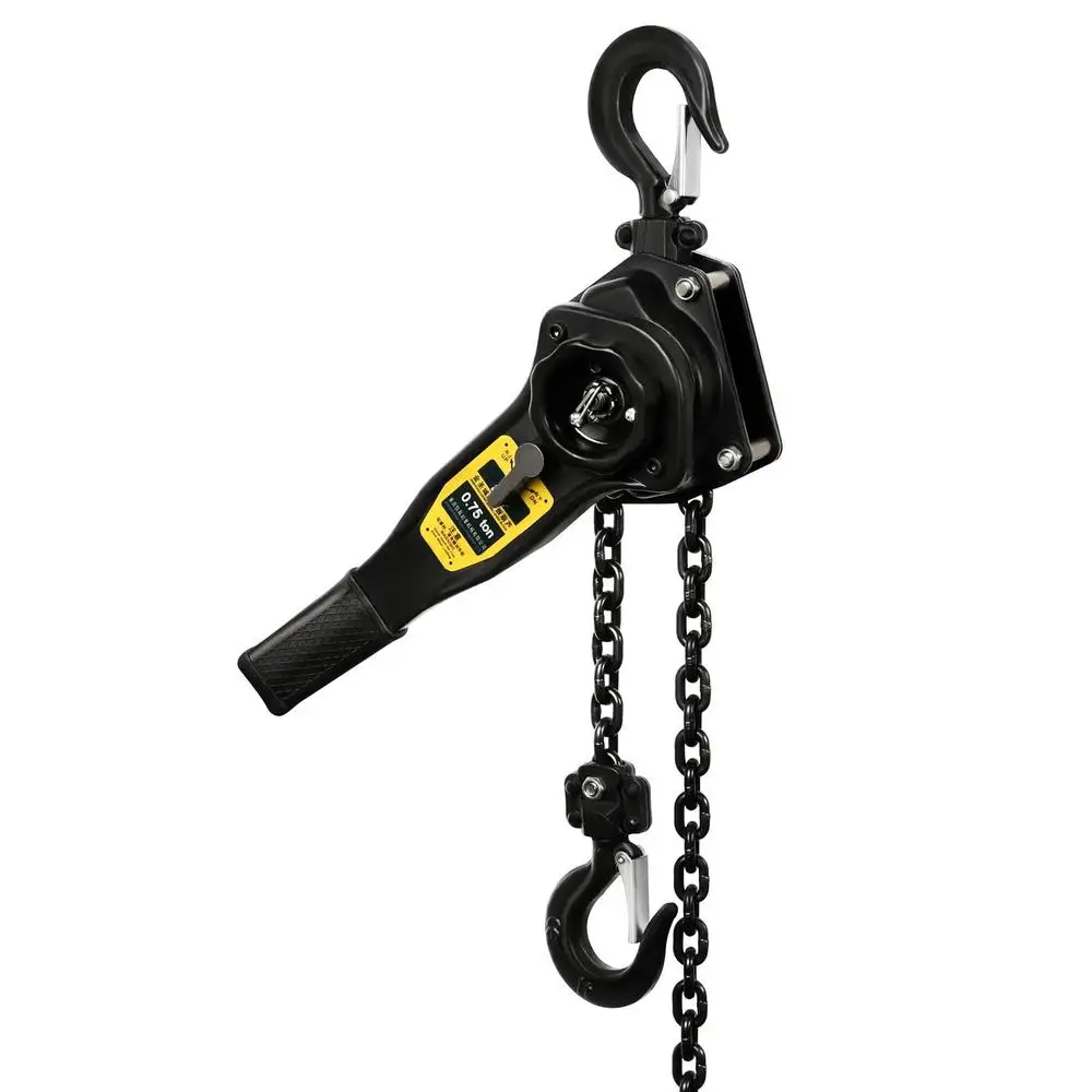 Manual Ratchet Chain Hoist 2205LBS 10FT Building Garages Warehouse Automotive Machinery 1T Lever Chain Puller Premium Brake
