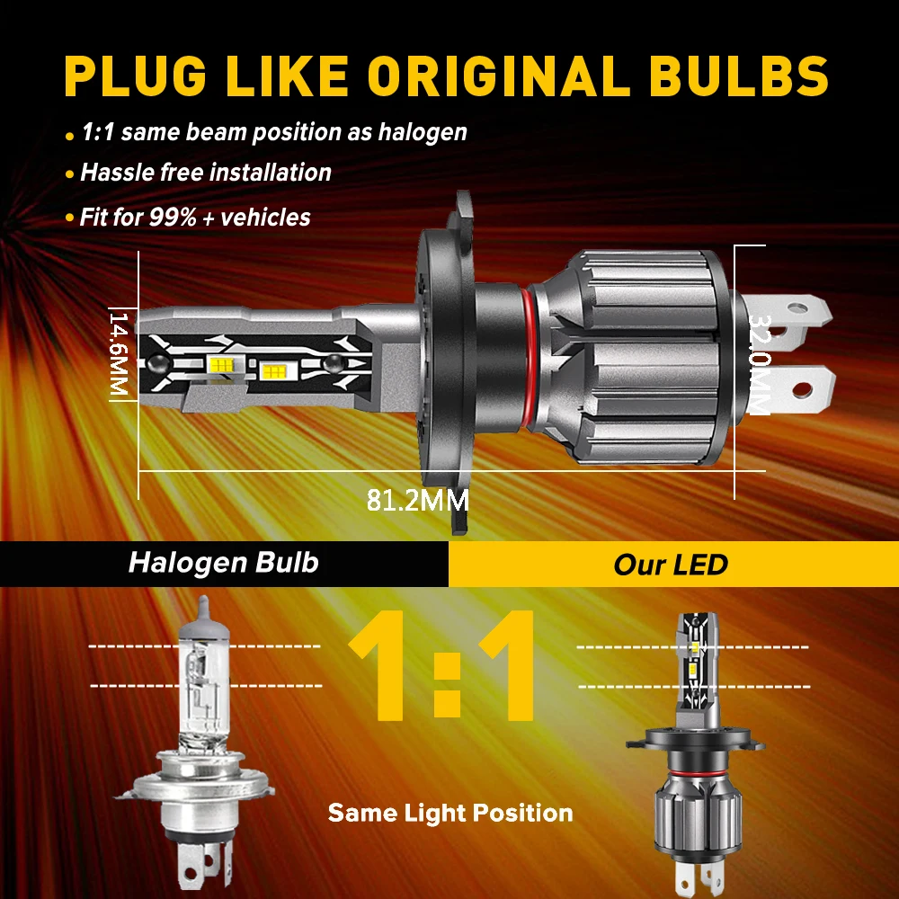 2X Led مصباح الضباب ضوء لمبة H4 H7 H8 H9 H11 9005 HB3 9012 HIR2 DRL ل فيات 500 تيبو 500 أبارث Egea 600 Ducato 250 124 6000K 12V