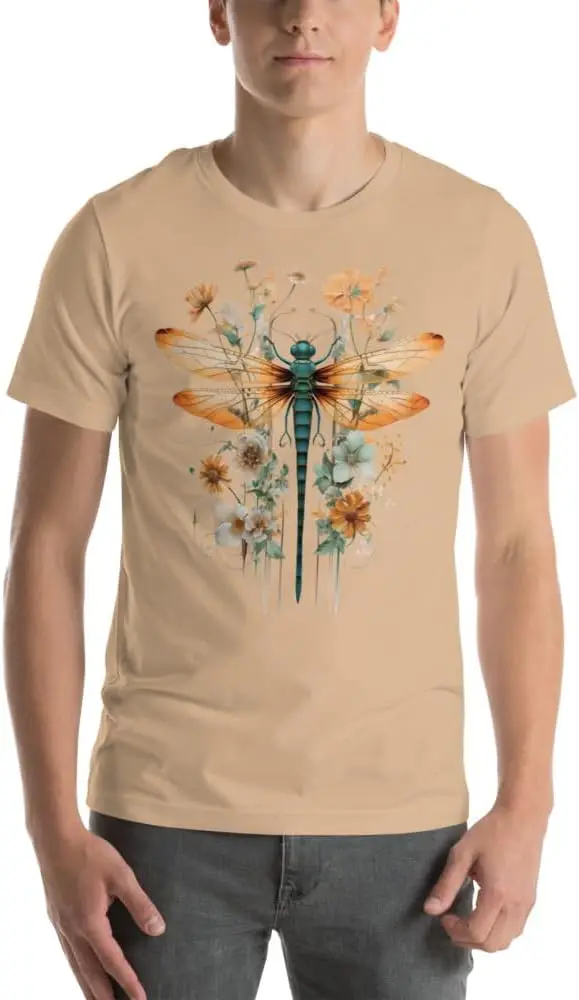 Dragonfly  Tees Y2K tops Unisex Summer Short Sleeve