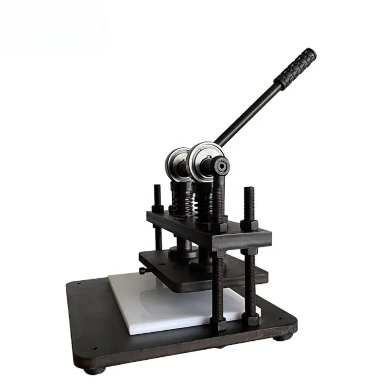 

Leather cutting machine 360x220mm manual die cutting machine up to 15mm leather embossing machine