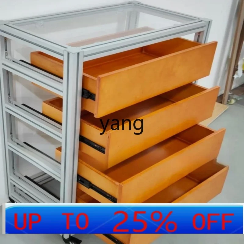 Lmm multi-layer medieval locker with drawers simple storage side cabinet living room