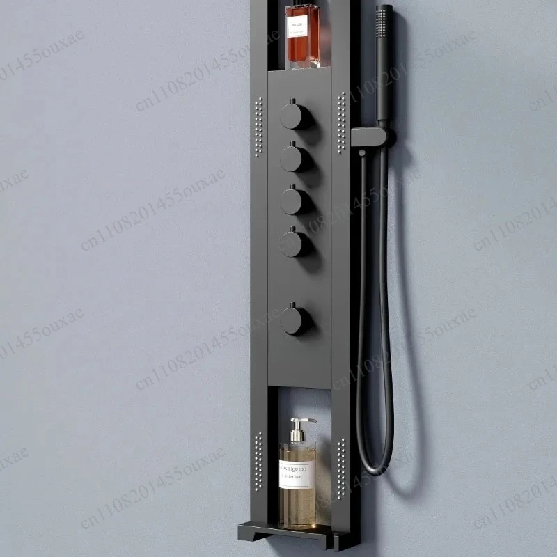 High Quality SS304 Wall Mounted LED Light New Fashion Waterproof Rainfall Multifunction Overhead Shower Panels for Bathroom