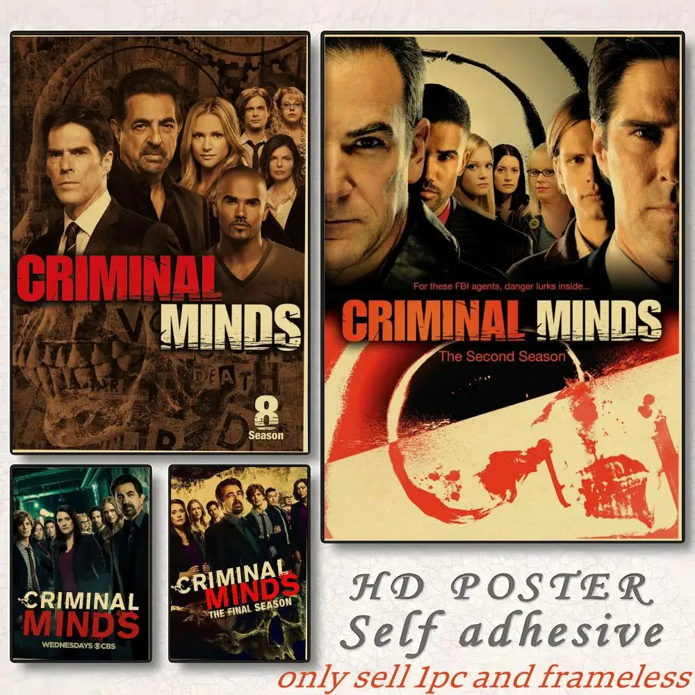 Criminal Psychology TV Series Criminal Minds-M Poster Poster painting with prints Home bedroom living room decoration gift