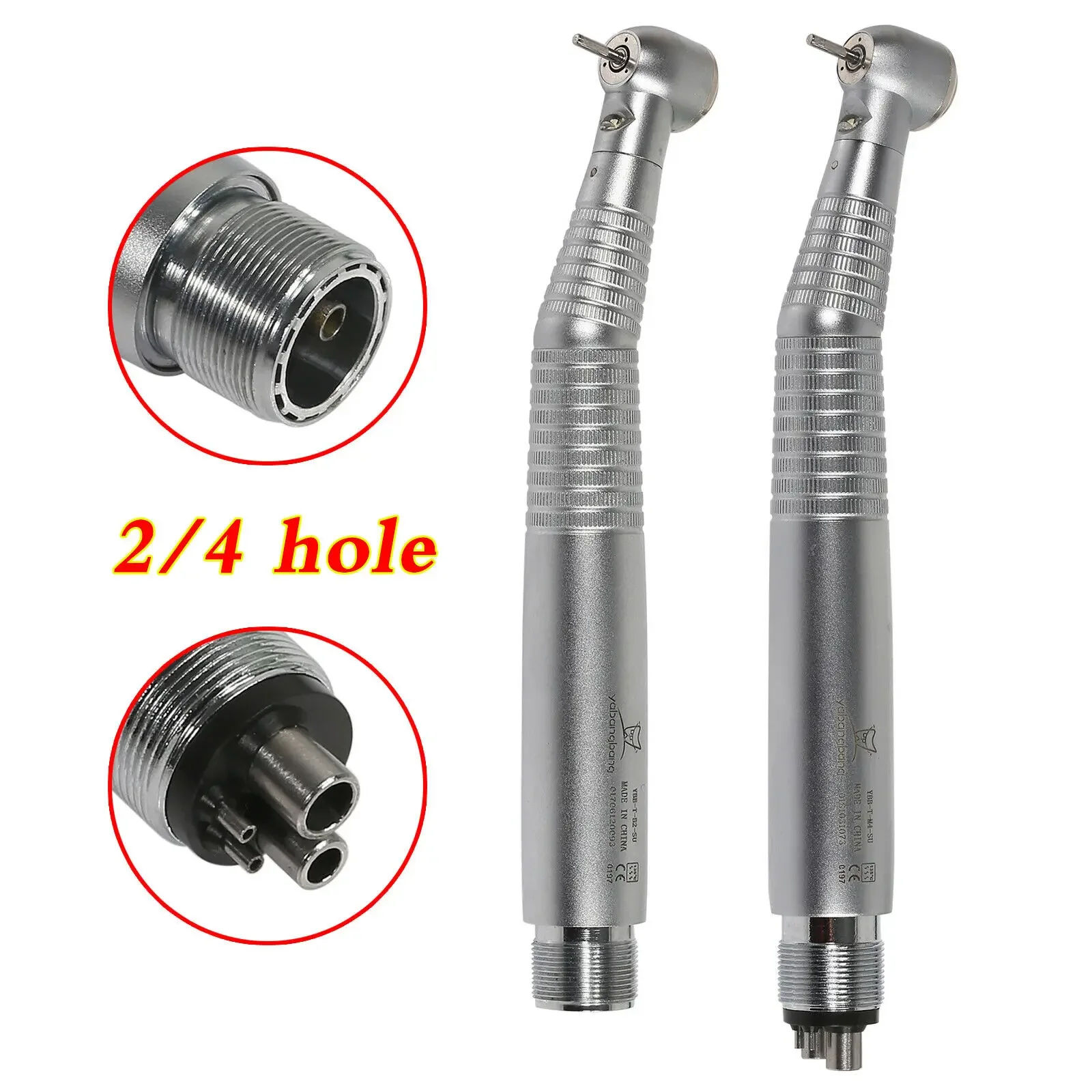 2/4 Hole Dental Fiber Optic LED E-generator High Speed Handpiece /Big Torque Cartridge