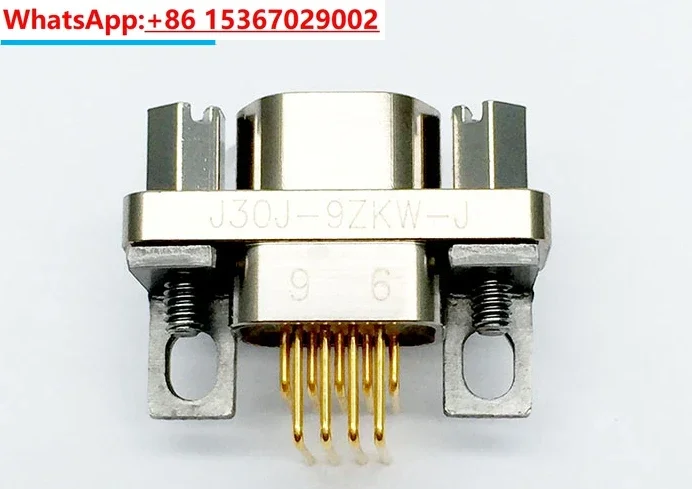 Rectangular connector J30J-9TJP J30J-9ZKL J30J-9ZKW-J 9-core plug and socket 30CM