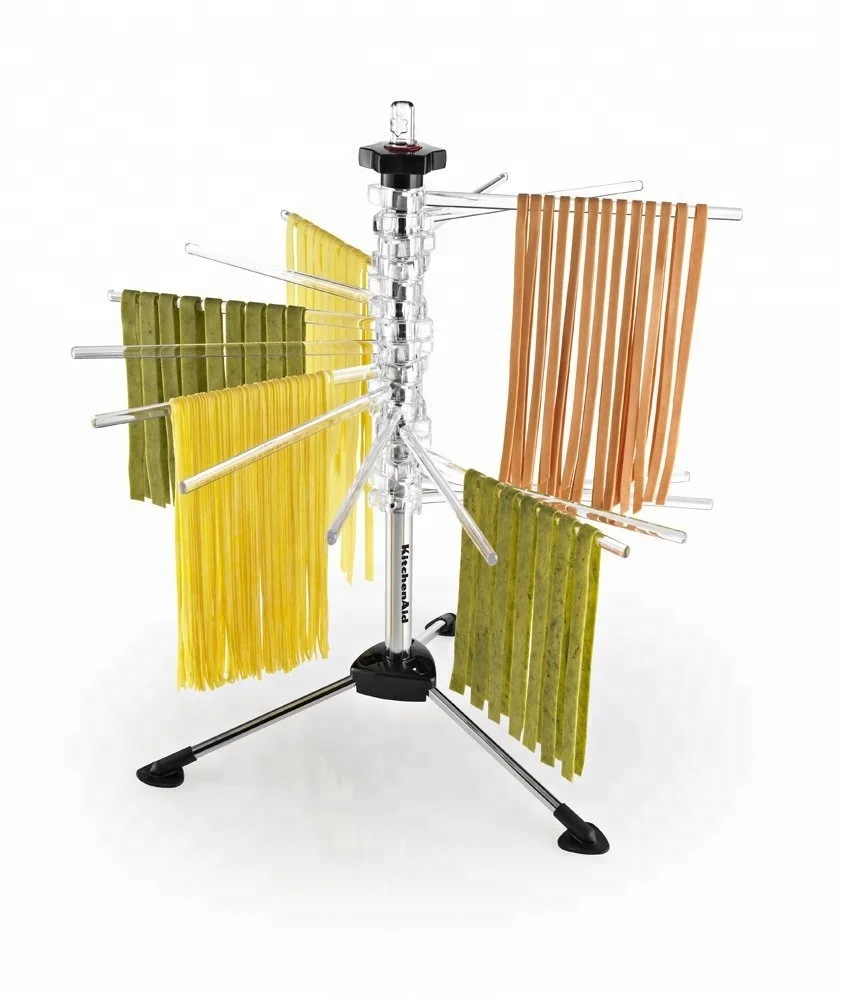 

Foldable Pasta Drying Rack Spiral Noodle Dryer Pasta Drying Rack for Long Spaghetti Fettuccine Lasagne Dough Sheet