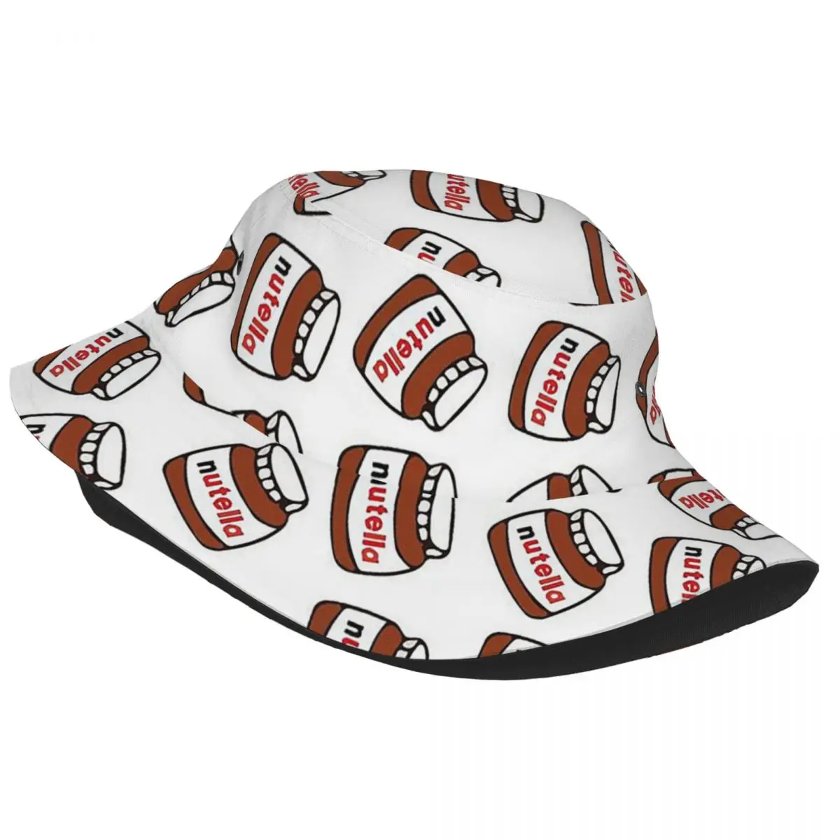 Foods Nutella Cartoon Bucket Hats Spring Picnic Headwear Fishing Hat for Outdoor Sport Unisex Bob Hats Lightweight