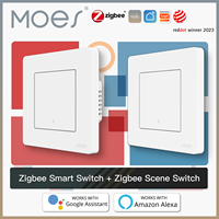 MOES New Star Ring Tuya Smart ZigBee3.0 Push Button Switch Smart Life APP Remote Control Work with Alexa Google