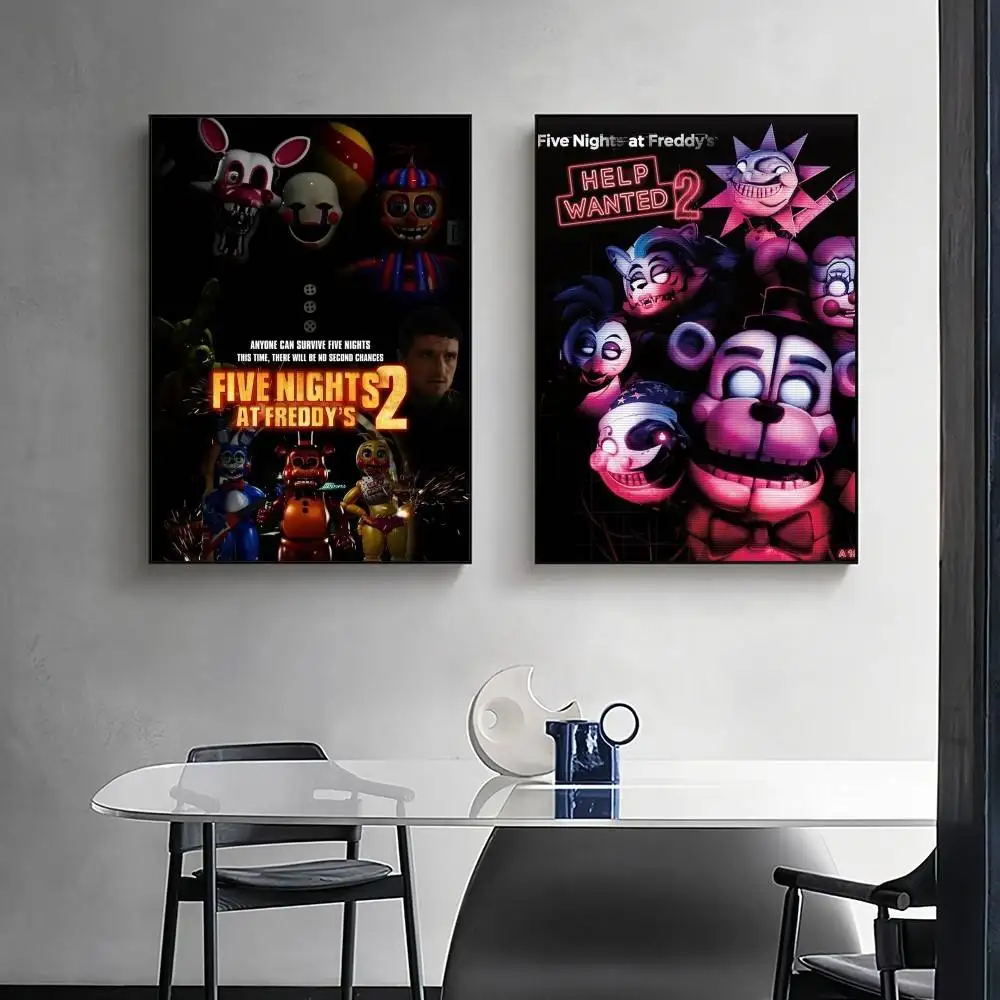 Movie F-FiVe-E N-NIgHtS-S at F-FrEdDy-Y Poster Print Cook Cooked Wall Art Canvas Painting for Living Room Bedroom Home Decor