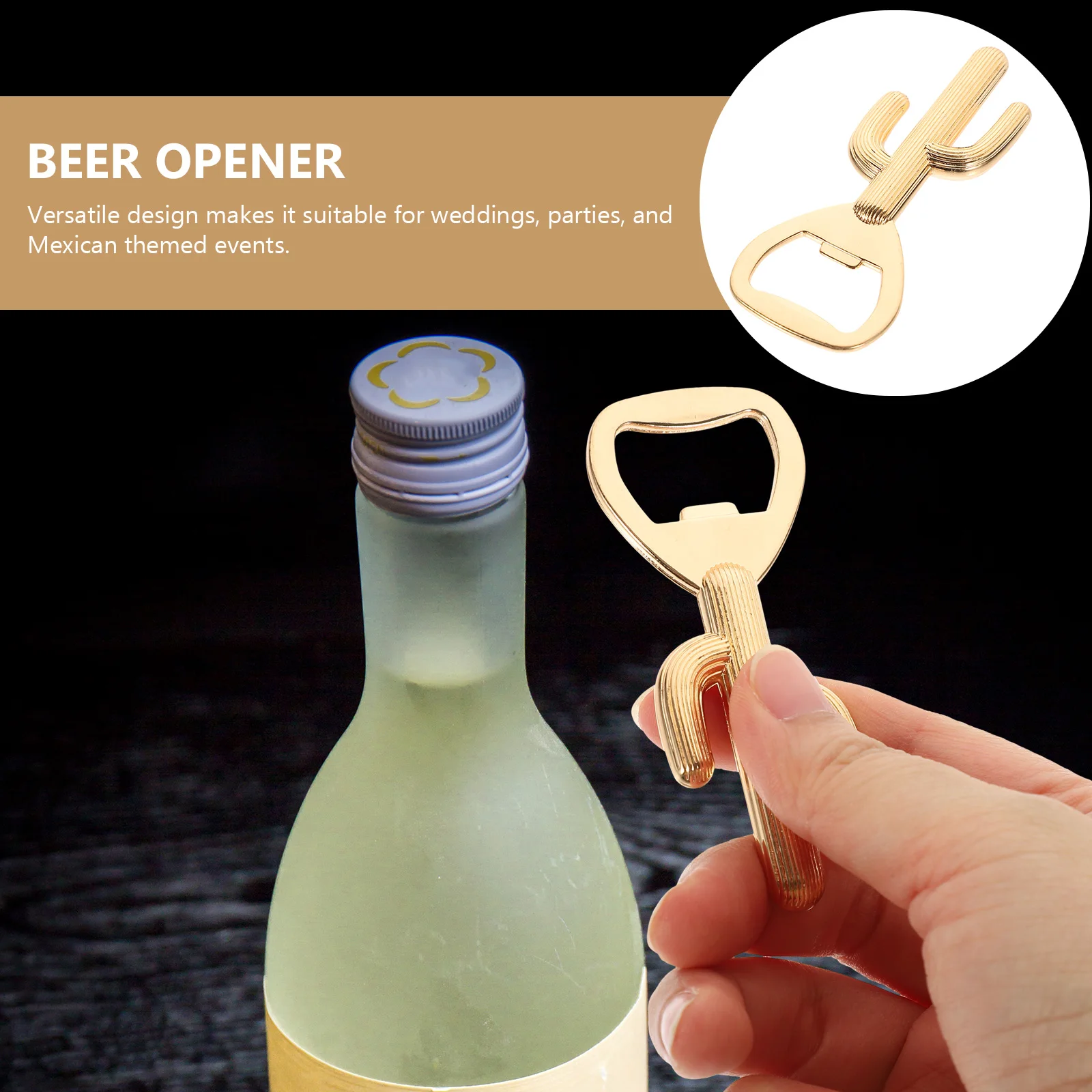 

Zinc Alloy Wedding Party Favors Mexican Manual Bottle Opener Theme Decorative Beer Opener Metal Gadget Bride Gifts