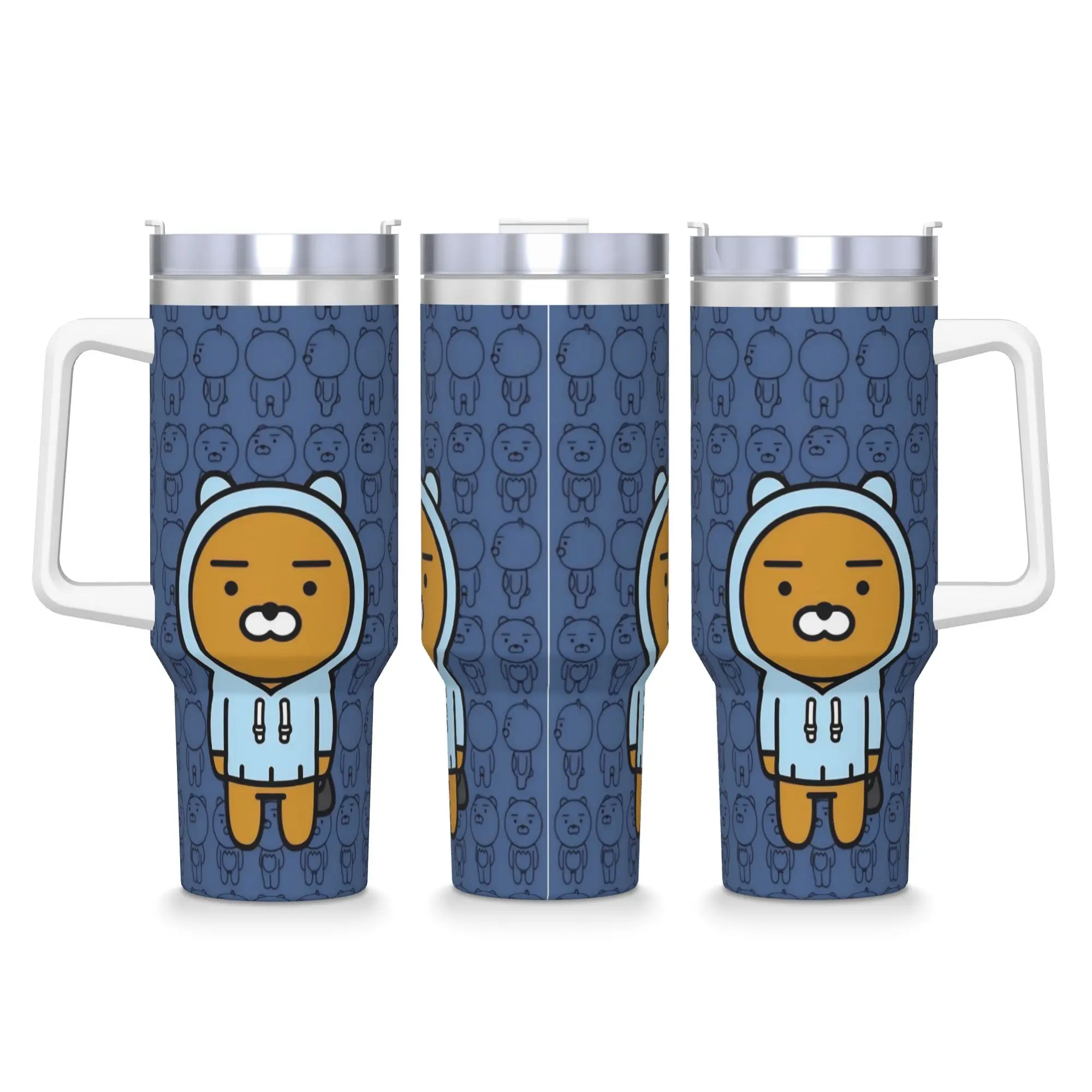 بهلوان من الفولاذ المقاوم للصدأ K-Kakaos F-Friends Ryan أكواب حرارية معزولة للمشروبات الساخنة أكواب السيارة تصميم السفر زجاجة ماء