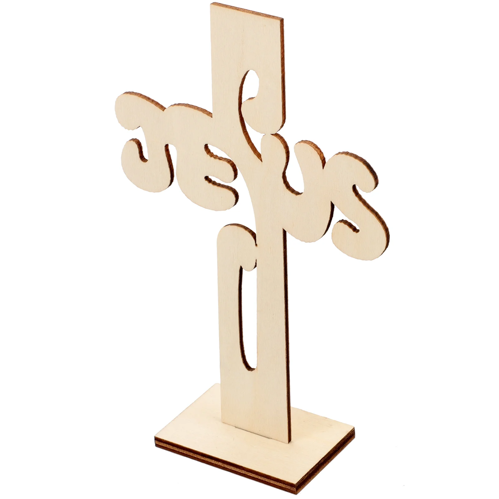 

12pcs Wooden Craft Catholic Decorative Home nament Religious Decorative Handmade Cross for Desk Cross Shape Adornment Wood Craft