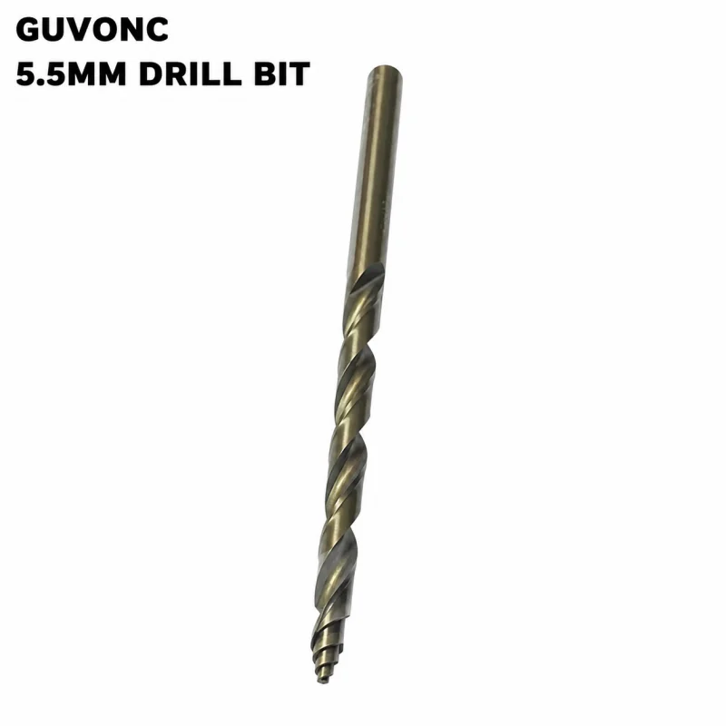 5.5mm Cobalt HSS Twist Drill Bit Titanium Coated Sharp Drill Bits for Soft Metal Wood Plastic Drilling