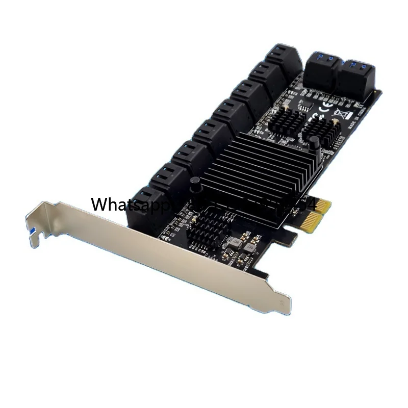 

PCIe X1 ASM1064 20-port SATA 6Gbps Internal Server Storage Expansion Card with Network Adapter in Stock