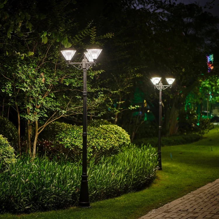 Lámpara Solar LED de Alta Luminosidad IP65, Impermeable, Decorativa, para Jardín, Camino, Paisaje, Poste de Iluminación, Lámpara de Jardín