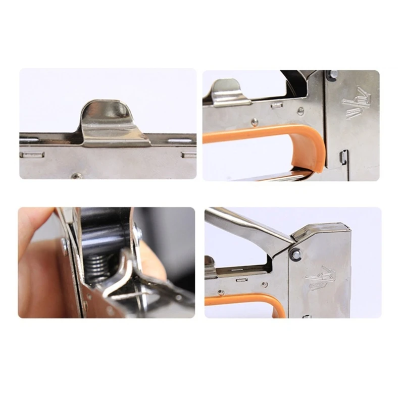 Stapler Nail Guns Heavy Duty Tool DIY Home Decoration Furniture Construction for Wood Stainless Steel Metal Hand Tool