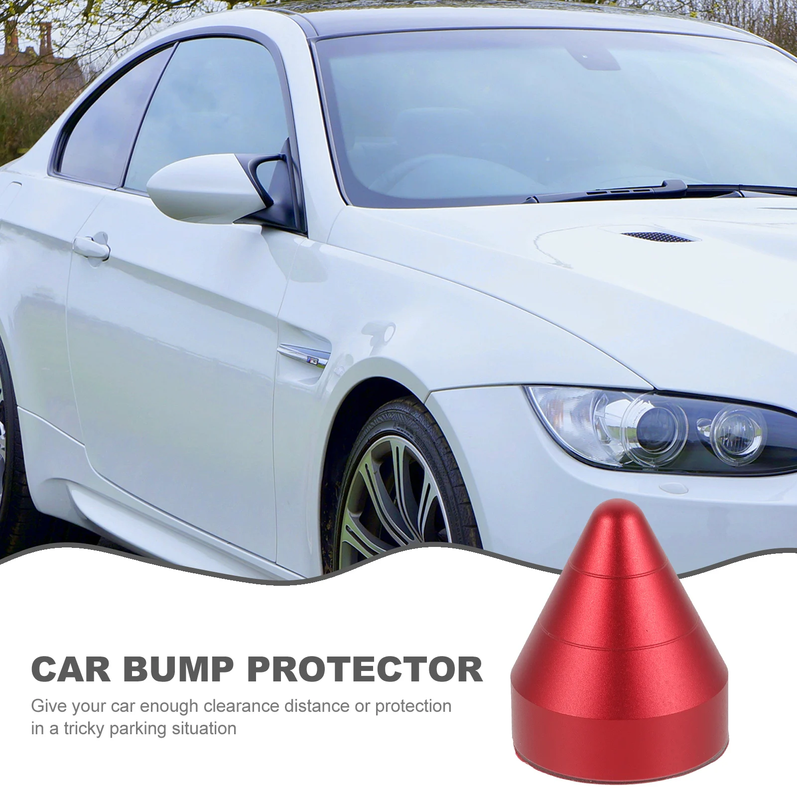 

Auto Bump Protector Spikes for Car Front Rear Bumper Anti Collision Guard Aluminum Alloy Decorative Protection Studs Accessory