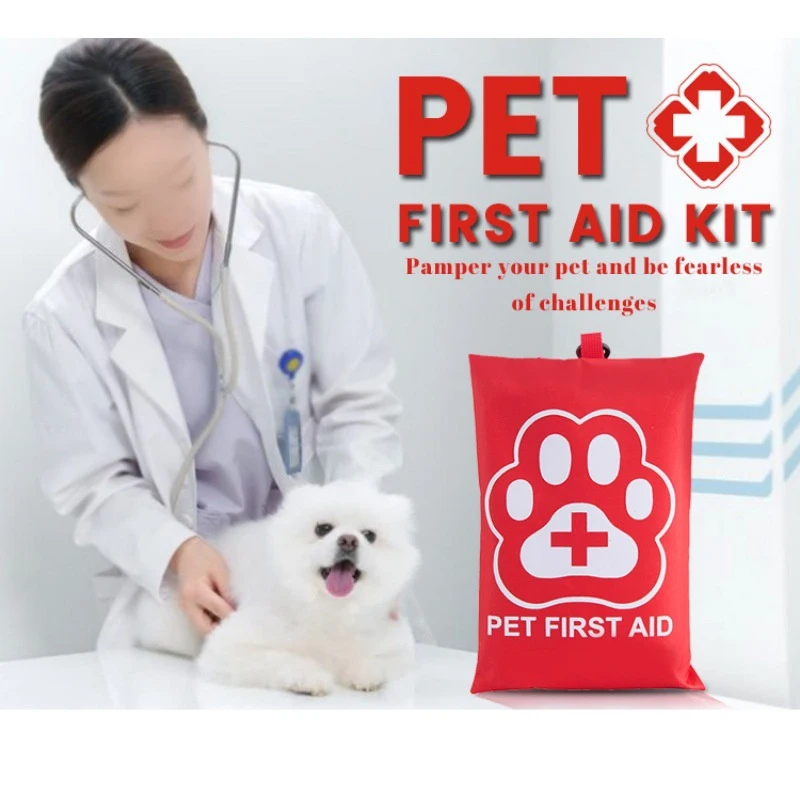 Portable Outdoor Medical Supplies Wound Cleaning/Hiking/Travel ,1Sets Pet First Aid Kit-Emergency Wound Care Pack for Dogs&Cats