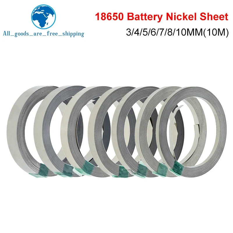 

Nickel Strip 10m 18650 Li-ion Battery Nickel Sheet Plate Nickel Plated Steel Belt Connector Spot Welding Machine Battery Welder