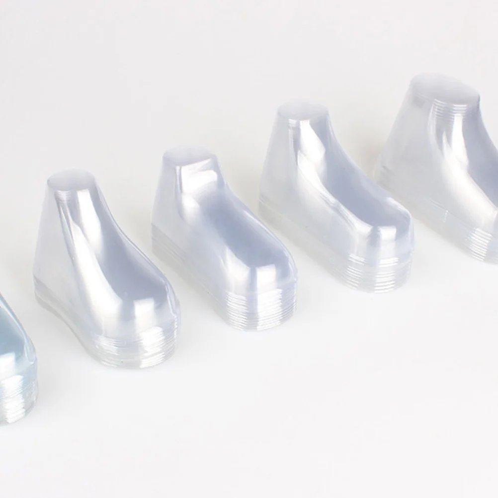 

20Pairs Shoe Form Mold Clear Plastic Toddler Feet Holder Display Stand for Baby Shoes Socks Showcase Sturdy Shape Keeper