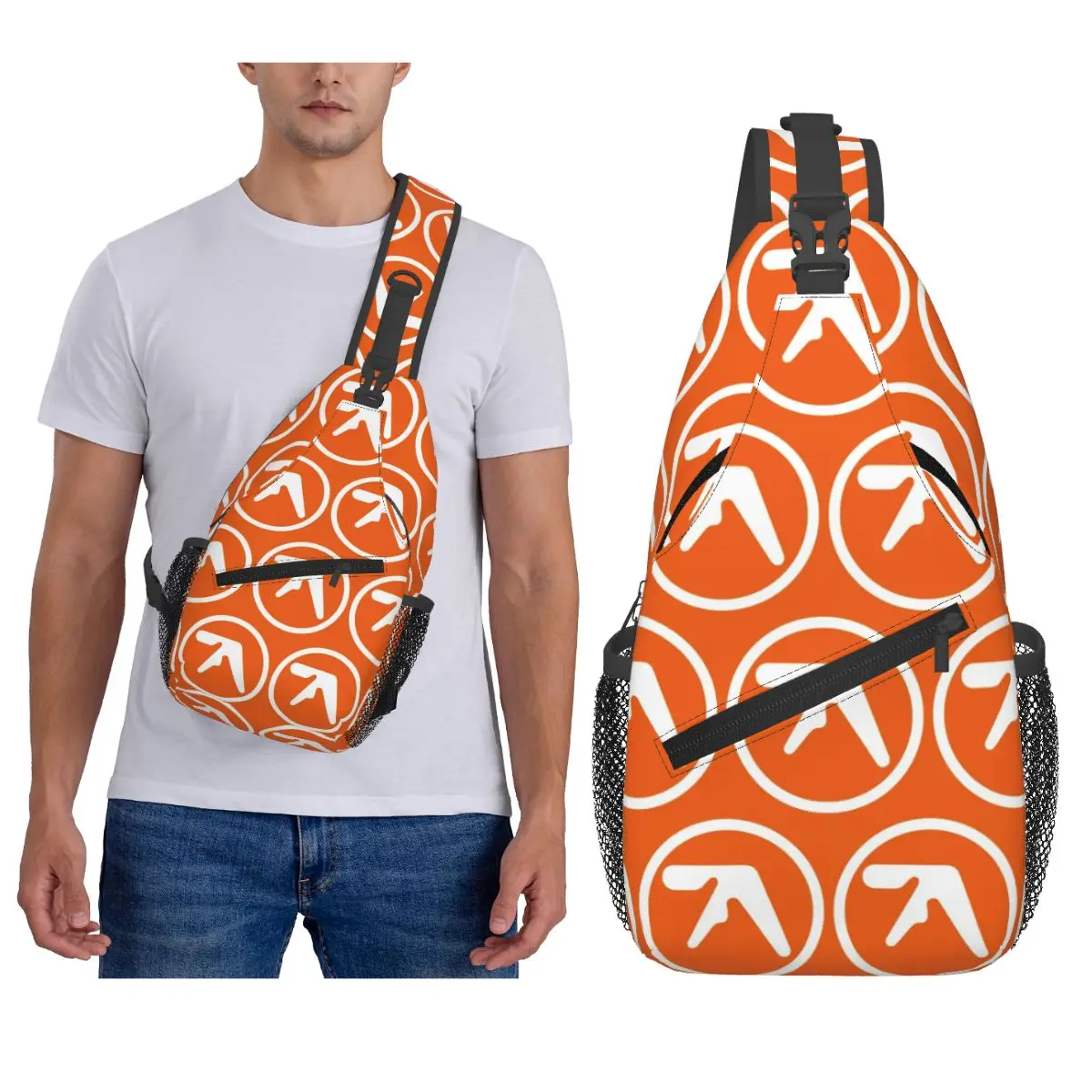 

Aphex Twin нагрудная сумка, мужской рюкзак через плечо, нагрудная сумка, дорожный походный рюкзак, сумка на плечо