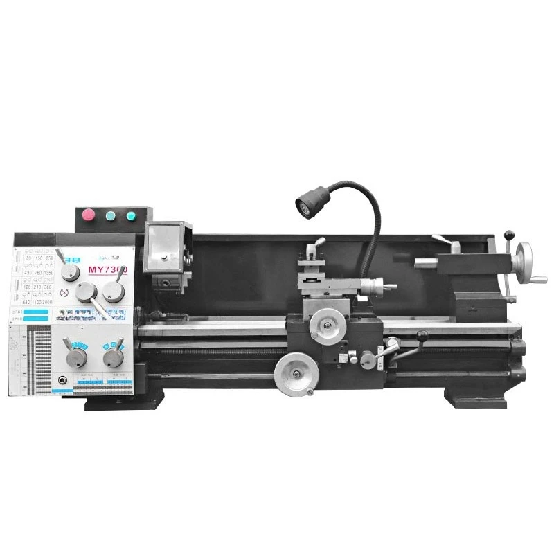 Precision lathe Metal lathe with enlarged aperture, lengthened gear, small speed change