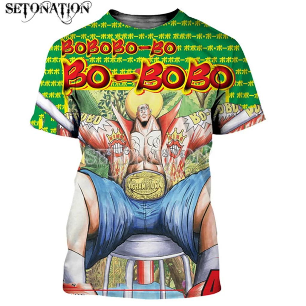 Bobobo-bo-Bo-Bobo  men-women-New-fashion-cool-3D-print Harajuku-style-tshirt-streetwear-summer tops