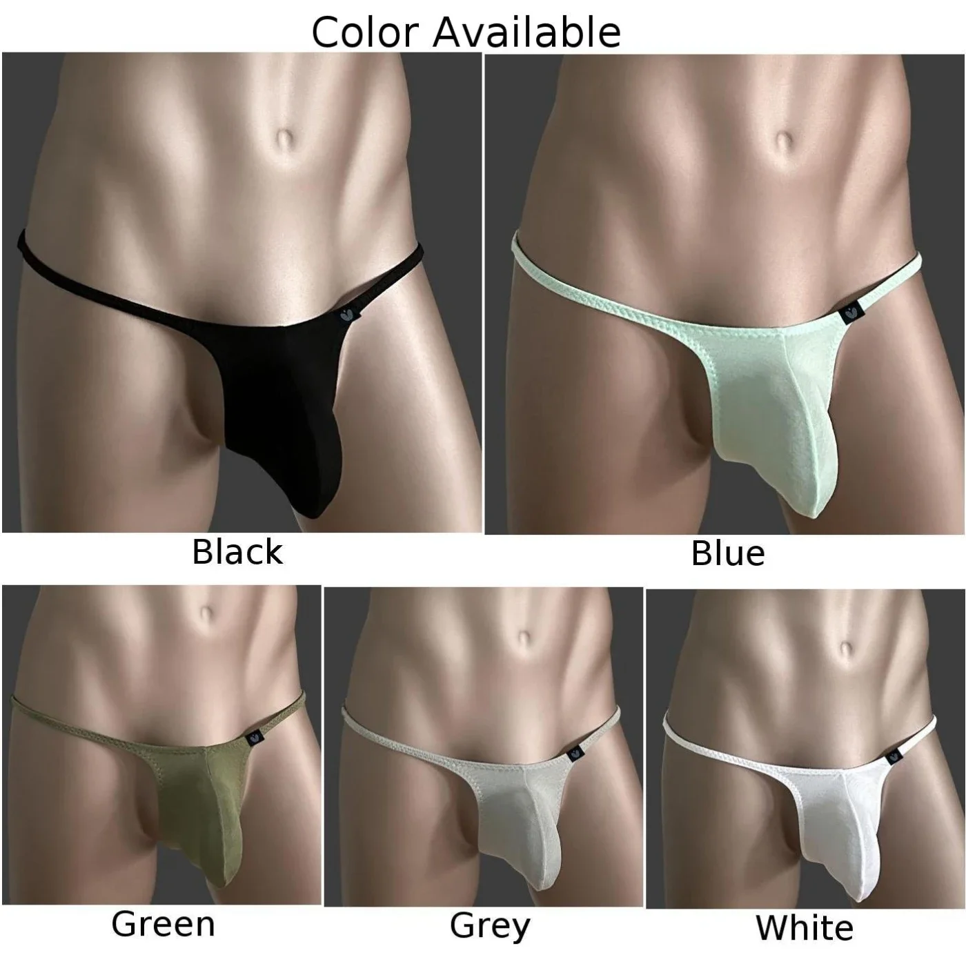 Micromini-ropa interior Sexy para hombre, Tanga Modal, bragas con bolsa para bulto, suspensorio de realce de caderas