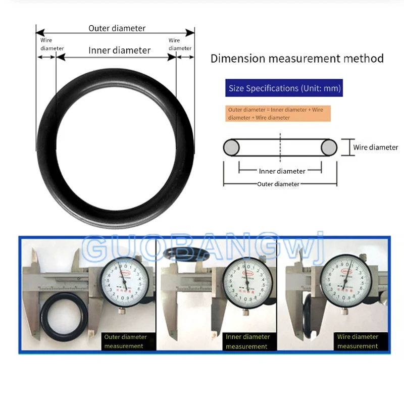 FKM O Ring CS3.5mm OD10mm-1000mm Green Fluorine Rubber O Ring Sealing Gasket Insulation Oil High Temperature Resistance Fluorine